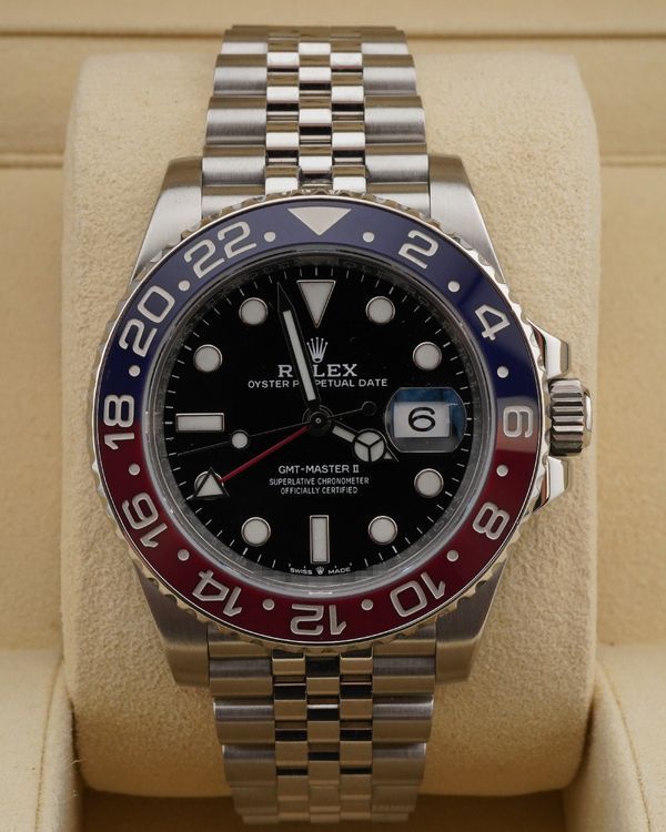 2020 Rolex GMT-Master II "Pepsi" 40MM Black Dial Jubilee Bracelet (126710BLRO)