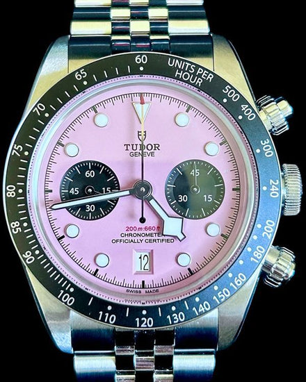 No Reserve - 2026 Tudor Black Bay Chrono "Flamingo" 41MM Pink Dial Steel Bracelet (79360N)