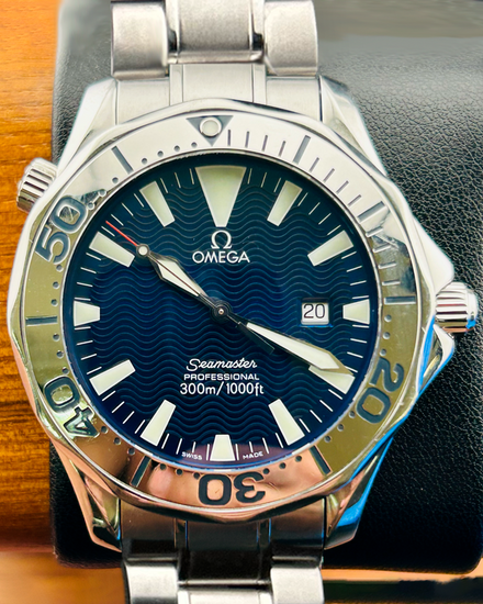 2006 Omega Seamaster Diver 300M 41MM Quartz Blue Dial Steel Bracelet (2265.80.00)