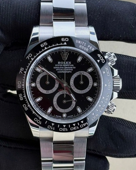 2019 Rolex Cosmograph Daytona 40MM Black Dial Oyster Bracelet (116500LN)