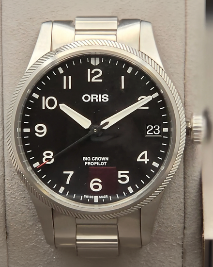 Oris Big Crown ProPilot Big Date 41MM Black Dial Steel Bracelet (01 751 7761 4164)