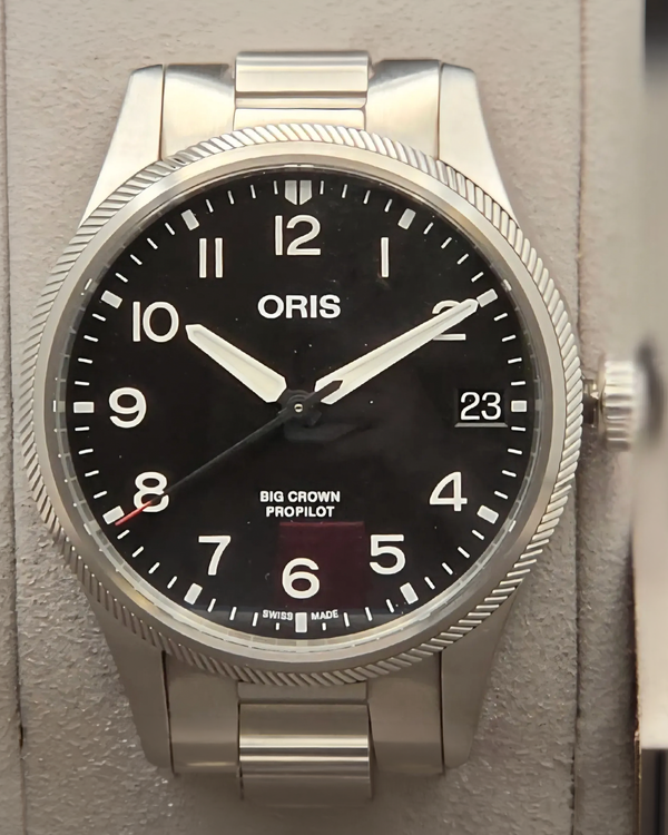 Oris Big Crown ProPilot Big Date 41MM Black Dial Steel Bracelet (01 751 7761 4164)