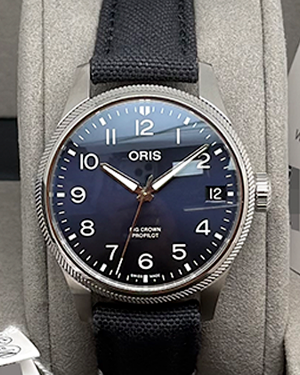 2026 Oris Big Crown ProPilot Big Date 41MM Blue Dial Textile Strap (01 751 7761 4065-07 3 20 05LC)