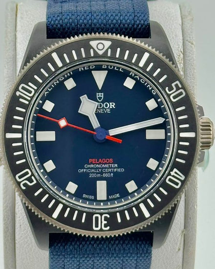 No Reserve - 2026 Tudor Pelagos FXD "Alinghi Red Bull Racing" 42MM Blue Dial Textile Strap (25707KN)