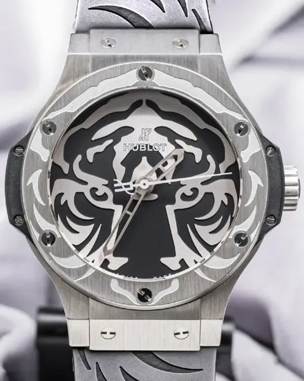 Hublot Big Bang "Black Jaguar White Tiger Foundation" L.E. 44MM Black Dial Rubber Strap  (316.SX.4310.RX.BJW16)