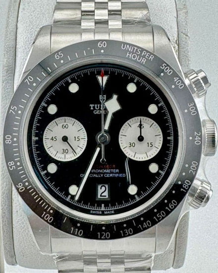 No Reserve - 2026 Tudor Black Bay Chrono "Reverse Panda" 41MM Black Dial Steel Bracelet (79360N)