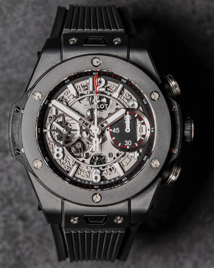 Hublot Big Bang Unico "Black Magic" 42MM Skeleton Dial Rubber Strap (441.CI.1170.RX)