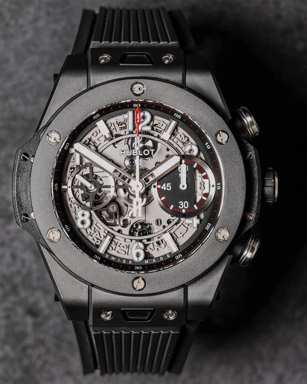 Hublot Big Bang Unico "Black Magic" 42MM Skeleton Dial Rubber Strap (441.CI.1170.RX)