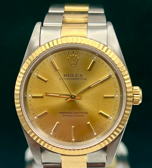 1994 Rolex Datejust 36MM Champagne Dial Two-Tone Oyster Bracelet (16233)