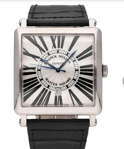 Franck Muller Master Square 42MM Silver Dial Leather Strap (6000 K SC DT)