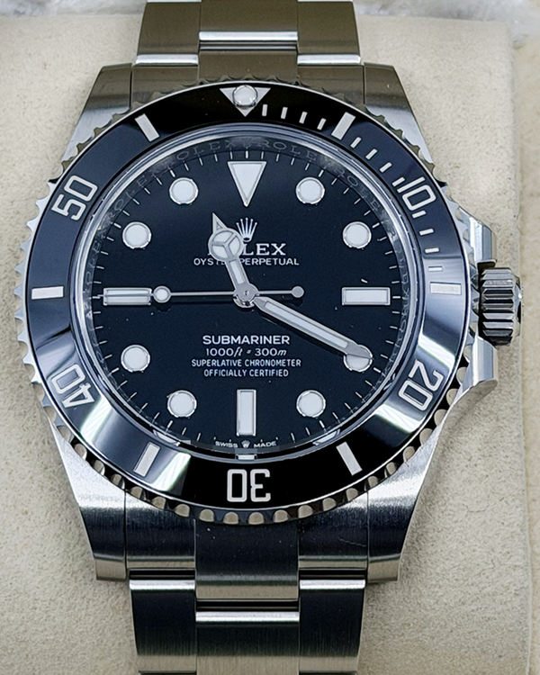 No Reserve - 2025 Rolex Submariner No-Date 41MM Black Dial Oyster Bracelet (124060)
