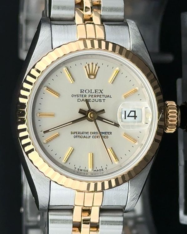 1988 Rolex Lady-Datejust 26MM Silver Dial Two-Tone Jubilee Bracelet (69173)