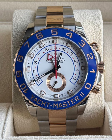 Rolex Yacht-Master II 44MM White Dial Two-Tone Oyster Bracelet (116681)