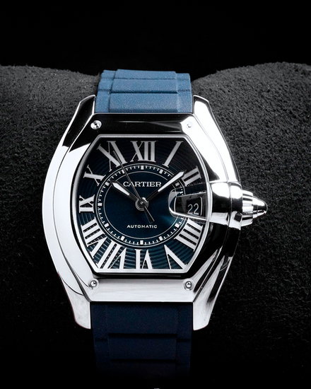 2026 Cartier Roadster 47.2MM Blue Dial Rubber Strap (WSRD0014)