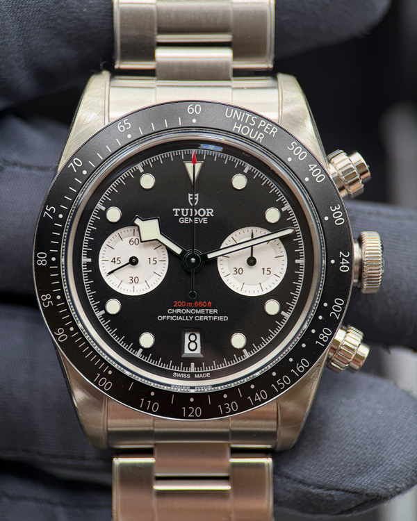 2023 Tudor Black Bay Chrono "Reverse Panda" 41MM Black Dial Steel Bracelet (79360N)