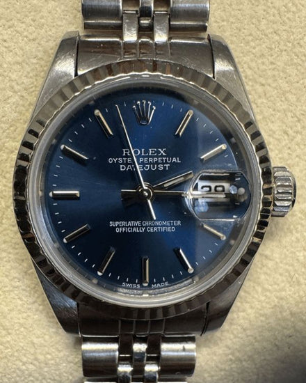 Rolex Lady-Datejust 26MM Blue Dial Jubilee Bracelet (69174)