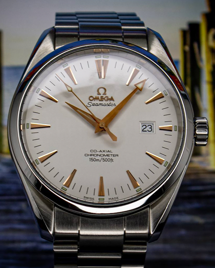 No Reserve - Omega Seamaster Aqua Terra 42MM White Dial Steel Bracelet (2502.34.00)