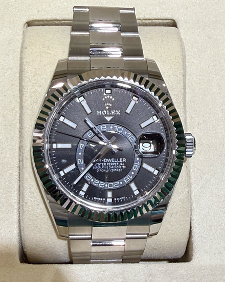 2025 Rolex Sky-Dweller 42MM Black Dial Oyster Bracelet (336934)
