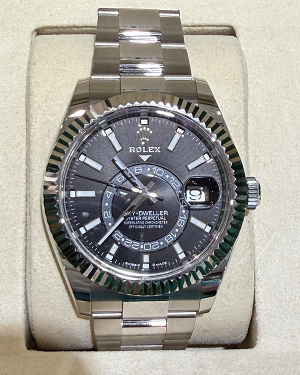 2025 Rolex Sky-Dweller 42MM Black Dial Oyster Bracelet (336934)