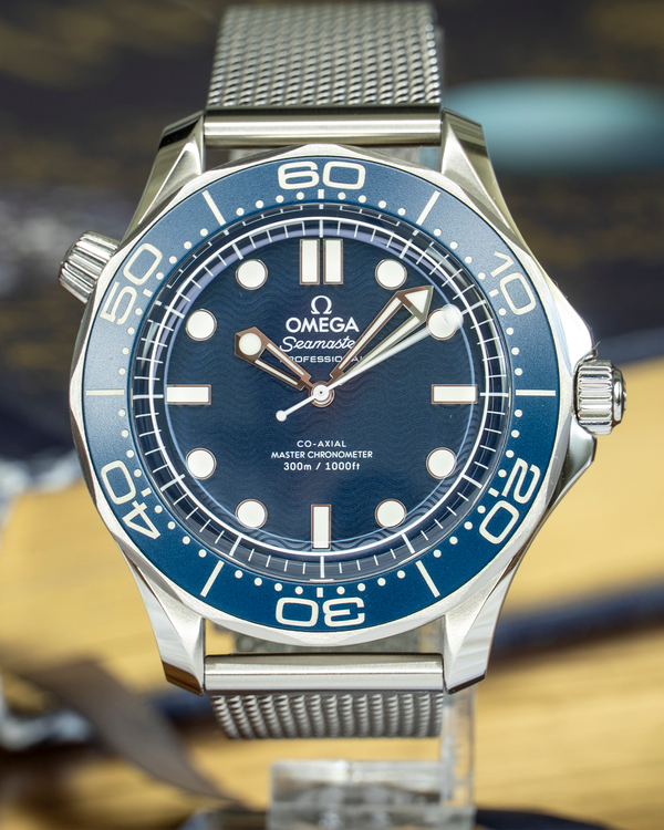 2025 Omega Seamaster Diver 300M "James Bond 60th Anniversary" 42MM Blue Dial Steel Bracelet (210.30.42.20.03.002)