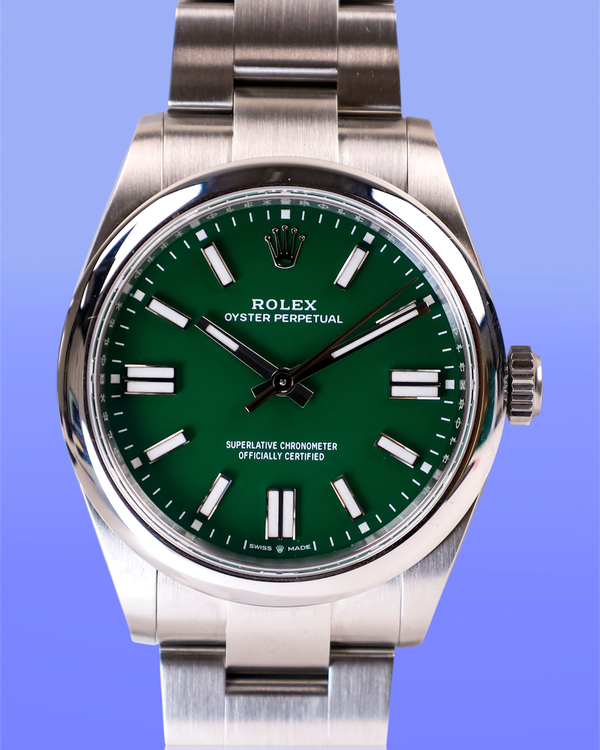 Rolex Oyster Perpetual 41MM Green Dial Oyster Bracelet (134300)