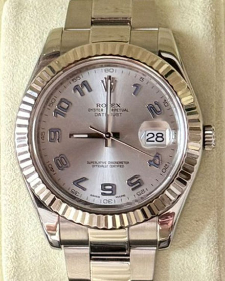 2010 Rolex Datejust II 41MM Silver Dial Oyster Bracelet (116334)