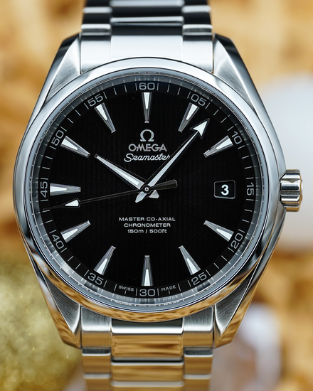 No Reserve - 2025 Omega Seamaster Aqua Terra 150M 41.5MM Black Dial Steel Bracelet (231.10.42.21.01.003)