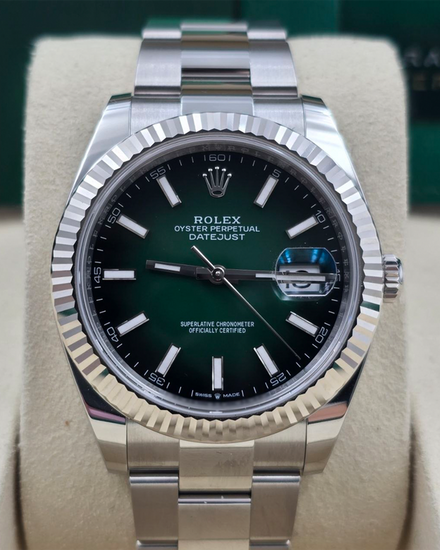 2026 Rolex Datejust 41MM Green "Ombré" Dial Oyster Bracelet (126334)