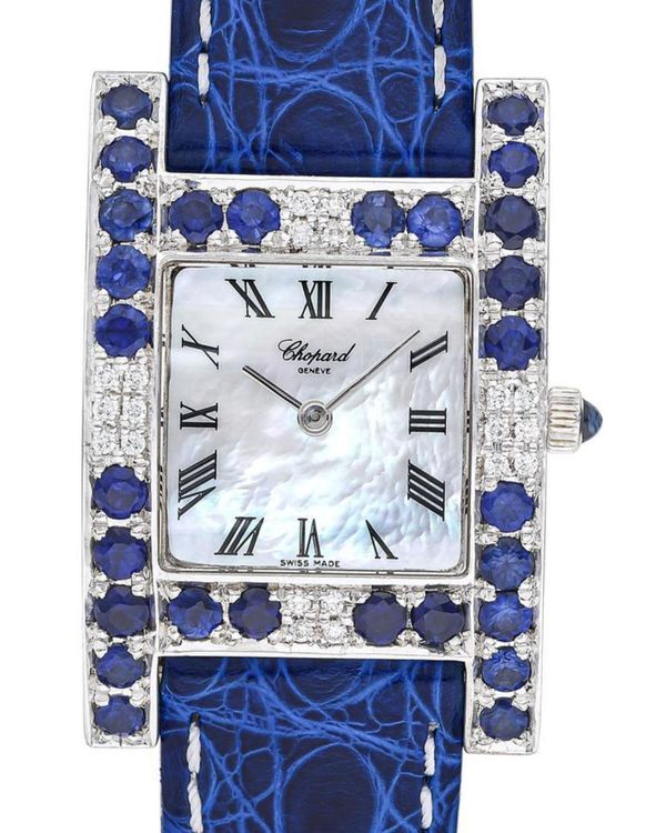 Chopard Your Hour 36MM Quartz Mother of Pearl Dial Aftermarket Leather Strap (445 1)