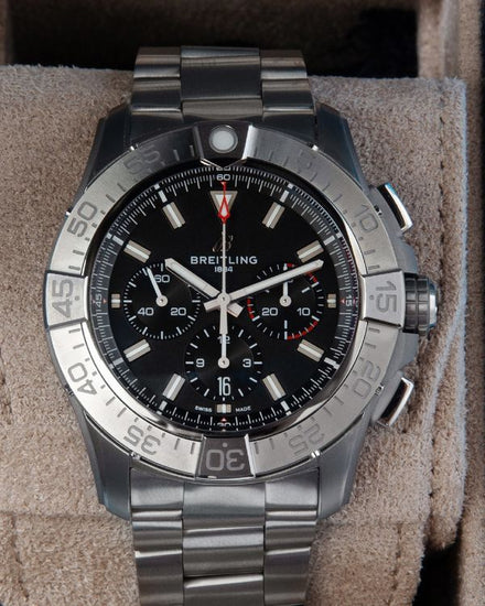 2026 Breitling Super Avenger 46MM Black Dial Titanium Bracelet (EB0148)