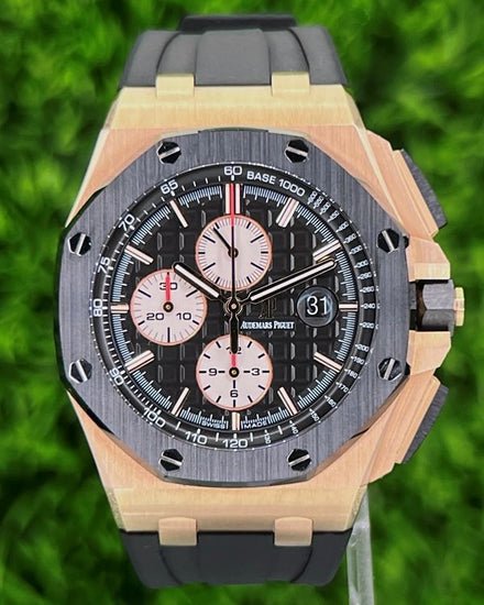 2015 Audemars Piguet Royal Oak Offshore Chronograph 44MM Black Dial Rubber Strap (26401RO.OO.A002.CA.01)