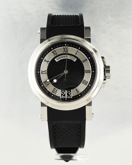 2012 Breguet Marine 39MM Black Dial Rubber Strap (5817ST/92/5V8)
