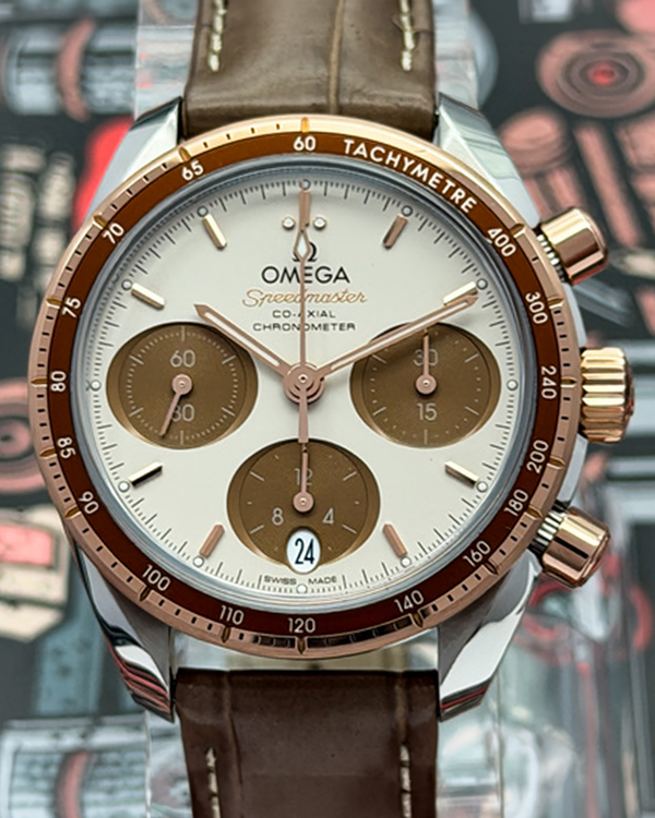 2025 Omega Speedmaster 38MM Brown Dial Leather Strap (324.23.38.50.02.002)