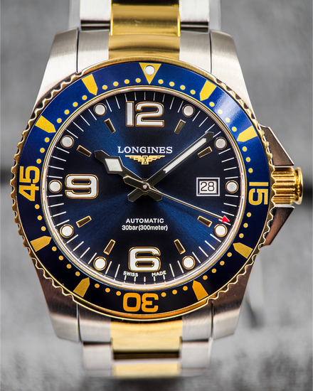 No Reserve - Longines HydroConquest 41MM Blue Dial Steel Bracelet (L3.742.3.96.7)
