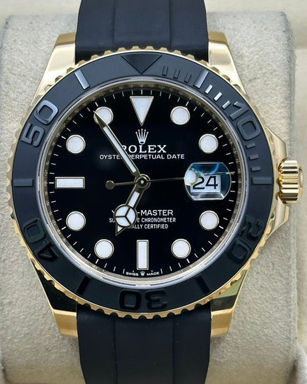 2024 Rolex Yacht-Master 42MM Black Dial Oysterflex Strap (226658)