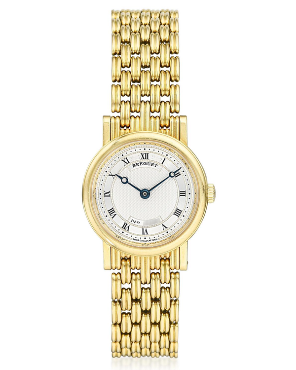 Breguet Classique 25MM Silver Dial Yellow Gold Bracelet (8560)