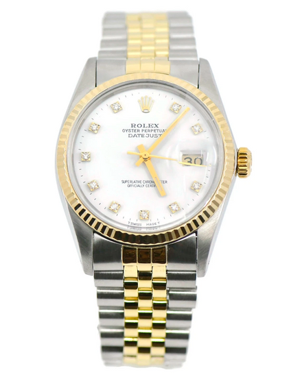 1982 Rolex Datejust 36MM White Dial Two-Tone Jubilee Bracelet (16013)