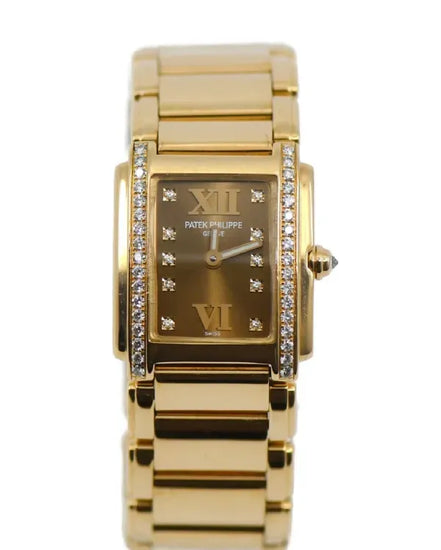 Patek Philippe Twenty-4 22MM Quartz Brown Dial Rose Gold Bracelet (4908/11R)