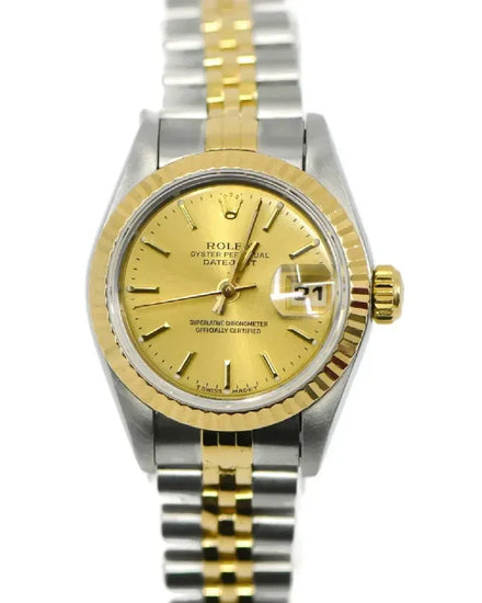 1995 Rolex Datejust 26MM Champagne Dial Two-Tone Jubilee (69173)