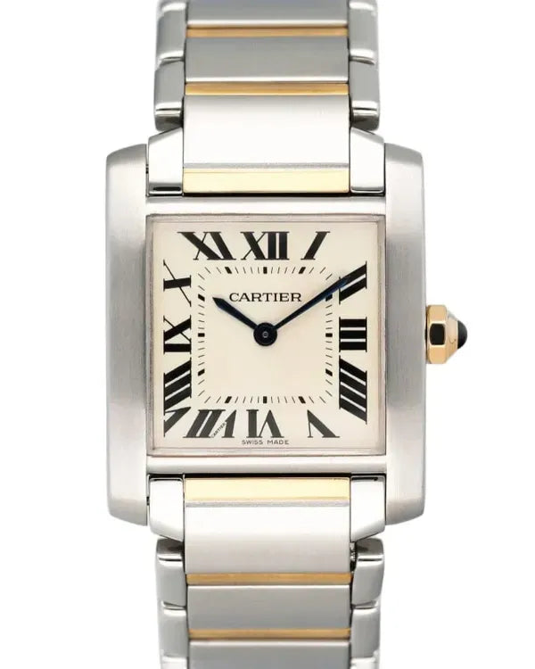 2022 Cartier Tank 25MM Quartz Silver Dial Two-Tone Bracelet (W51006Q4)