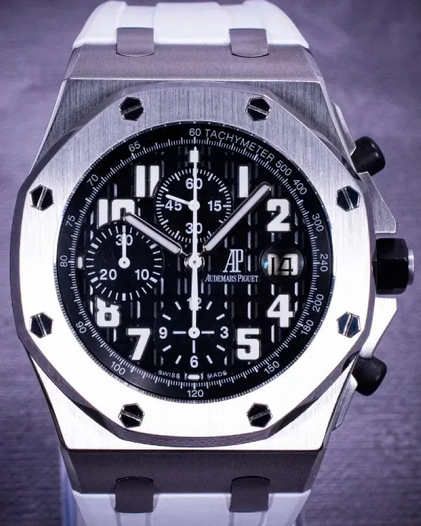 Audemars Piguet Royal Oak Offshore Chronograph 42MM Black Dial Rubber Strap (25721ST.OO.1000ST.07.A)
