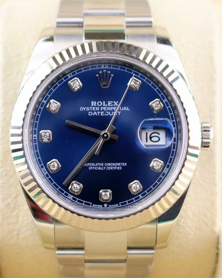 2021 Rolex Datejust 41MM Blue Dial Oyster Bracelet (126334)
