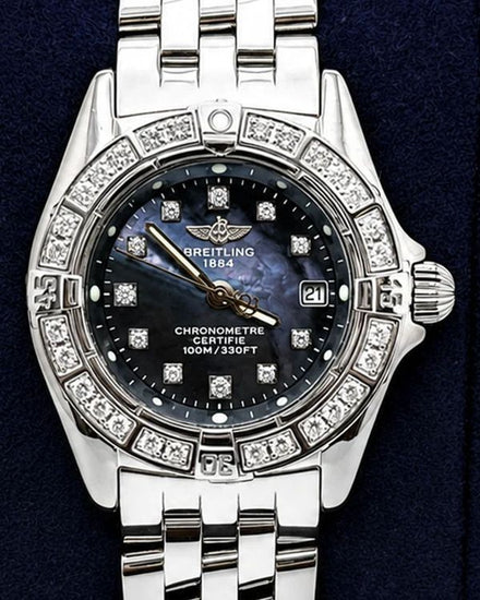 Breitling Callistino 29MM Quartz Mother of Pearl Dial Steel Bracelet (A72345)