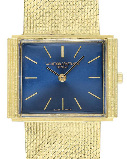 Vacheron Constantin Vintage 29MM Blue Dial Yellow Gold Bracelet (7001)