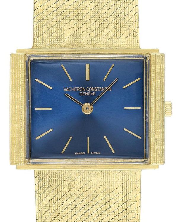 Vacheron Constantin Vintage 29MM Blue Dial Yellow Gold Bracelet (7001)