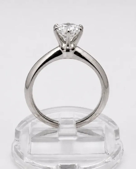 Tiffany Accessories Solitaire Diamond Platinum Ring Size 6 (Ring)