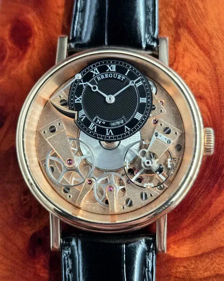 2024 Breguet Tradition 40MM Skeleton Dial Leather Strap (7057BR/R9/9W6)