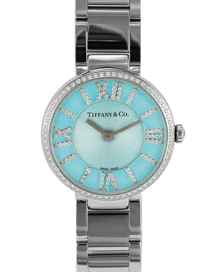2023 Tiffany Atlas 24MM Quartz Turquoise Dial Steel Bracelet (62867485)