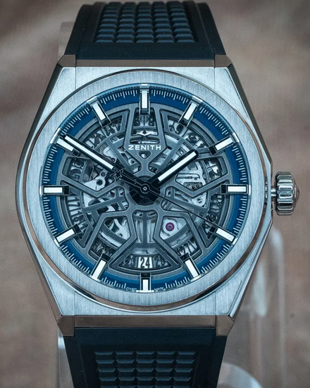 2018 Zenith Defy Classic 41MM Skeleton Dial Rubber Strap (95.9000.670/78.R584)