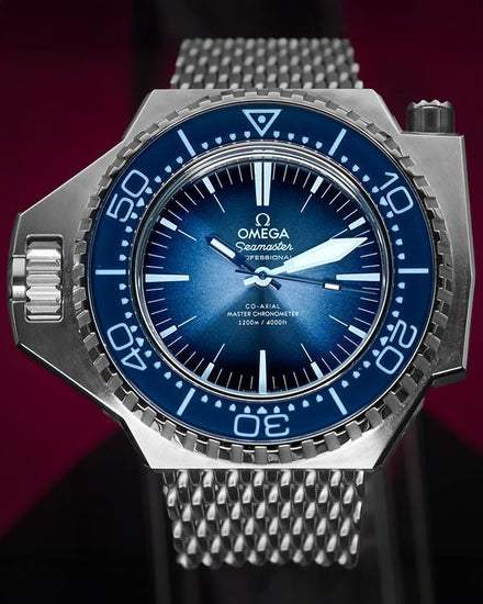 2024 Omega Seamaster Ploprof 1200M "Summer Blue" 55MM Blue Dial Steel Bracelet (227.32.55.21.03.001)